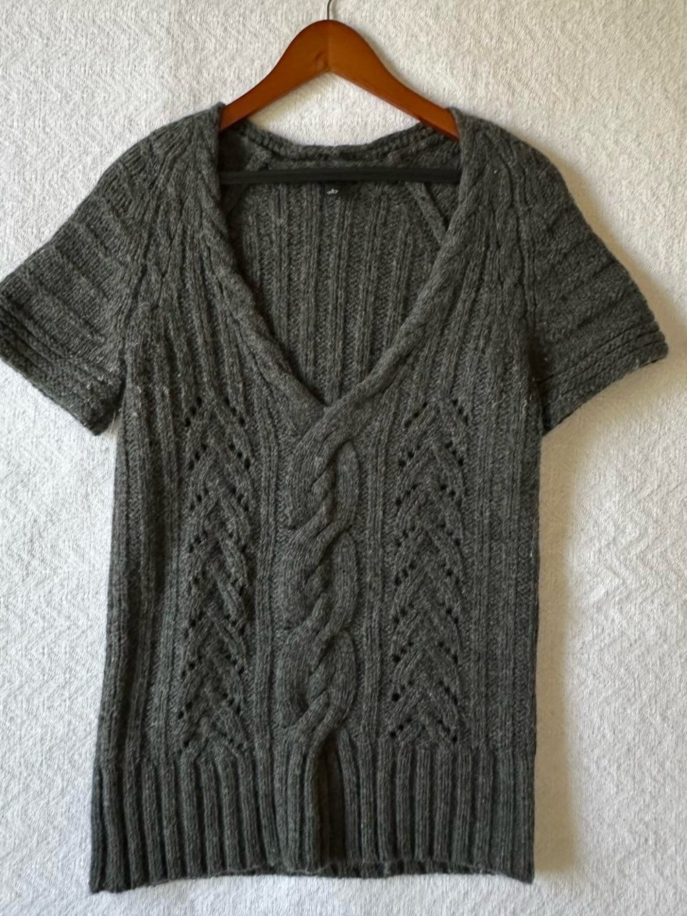 Banana Republic Charcoal Gray Knit Sweater - Small